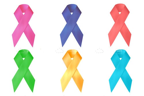 Colorful Ribbon Badges Set